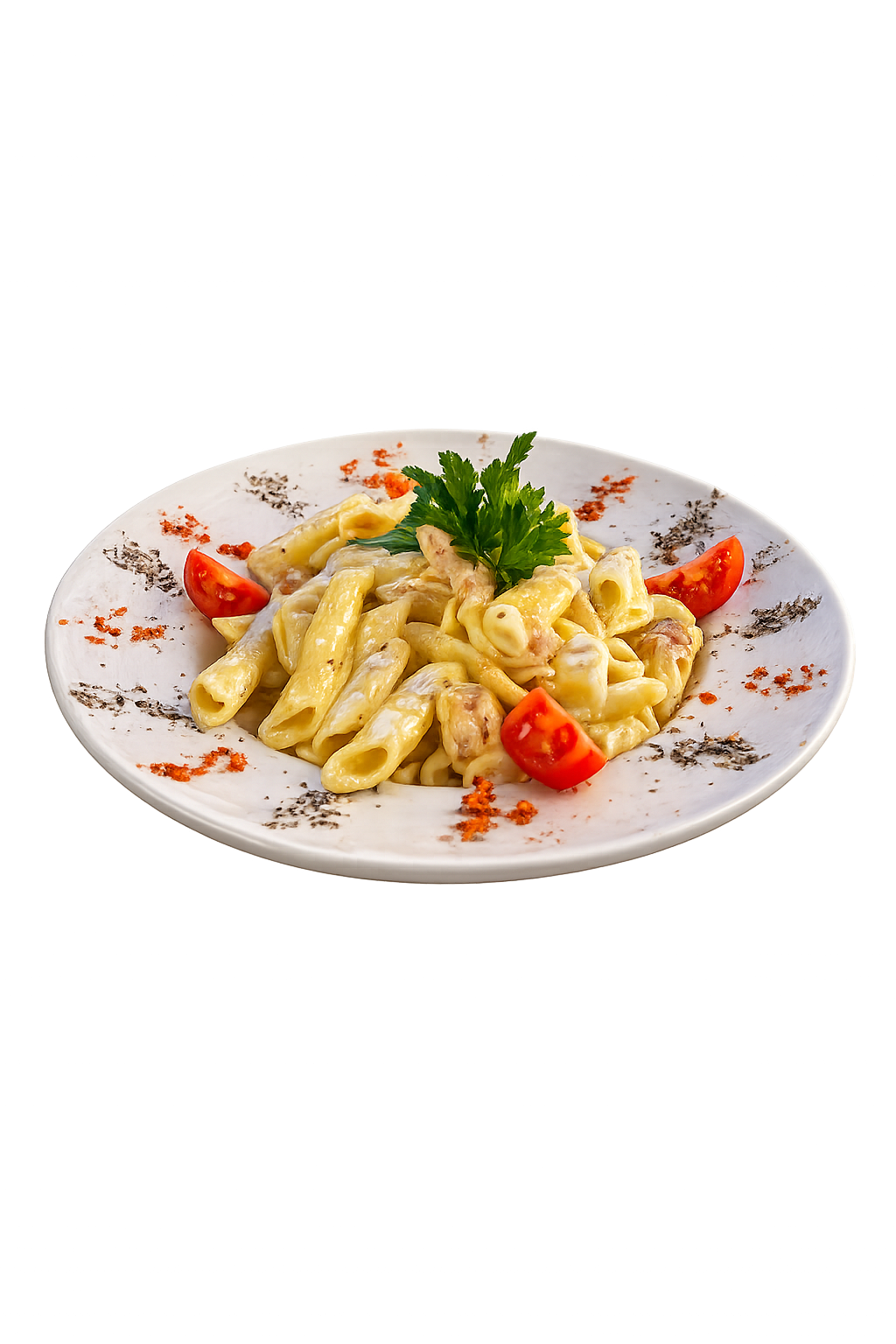 Kremalı tavuklu makarnam